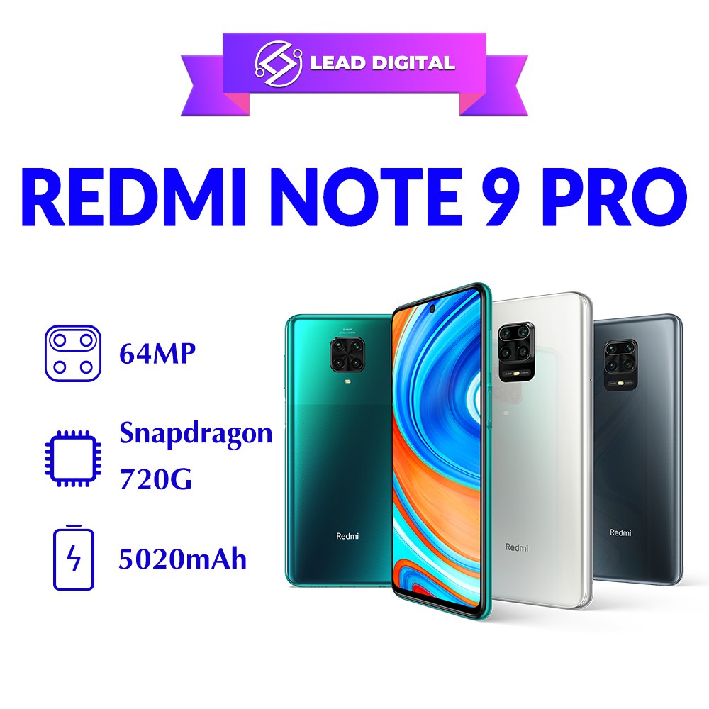 (Mall 100%) Điện thoại Xiaomi Redmi Note 9 Pro (6GB/128GB) - Sẵn Tiếng Việt Máy Mới 100% Hàng Nhập Khẩu Chính Hãng