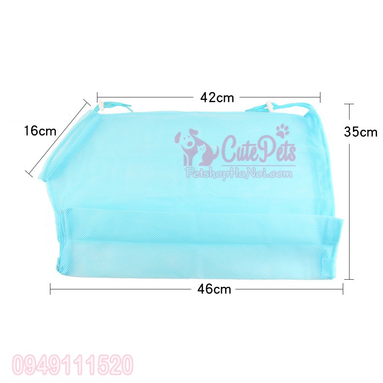 Túi lưới giữ mèo Pet Grooming Bag dùng khi tắm, cắt móng, bôi cho mèo - CutPets Phụ kiện thú cưng Pet shop Hà Nội