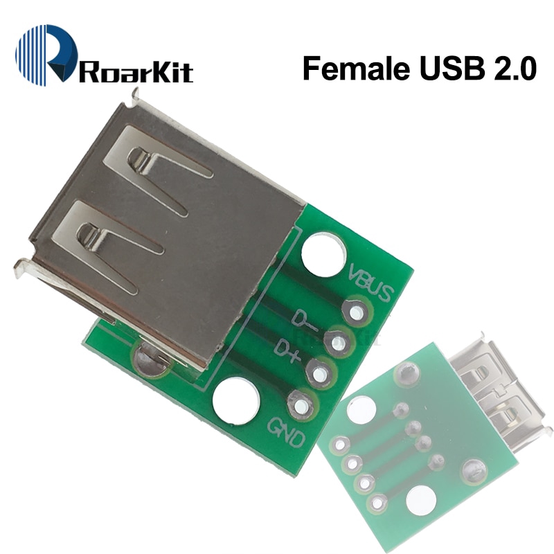 Bảng Mạch Chuyển Đổi Đầu Cắm USB MINI MICRO USB Sang DIP 2.54mm 5pin Female Type-C USB2.0 3.0 Female PCB