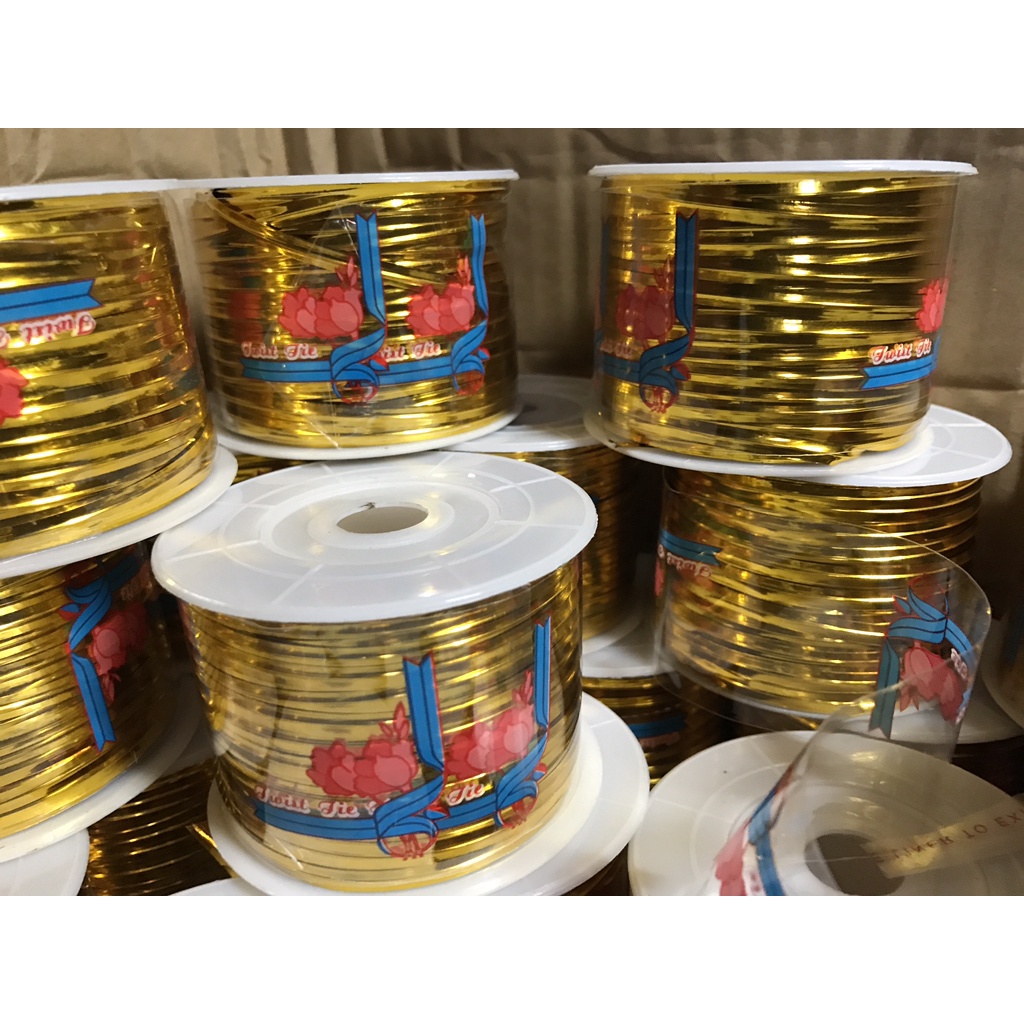 Cuộn dây kim tuyến, cuộn dây kẽm bọc kim tuyến,cuộn dây trang trí