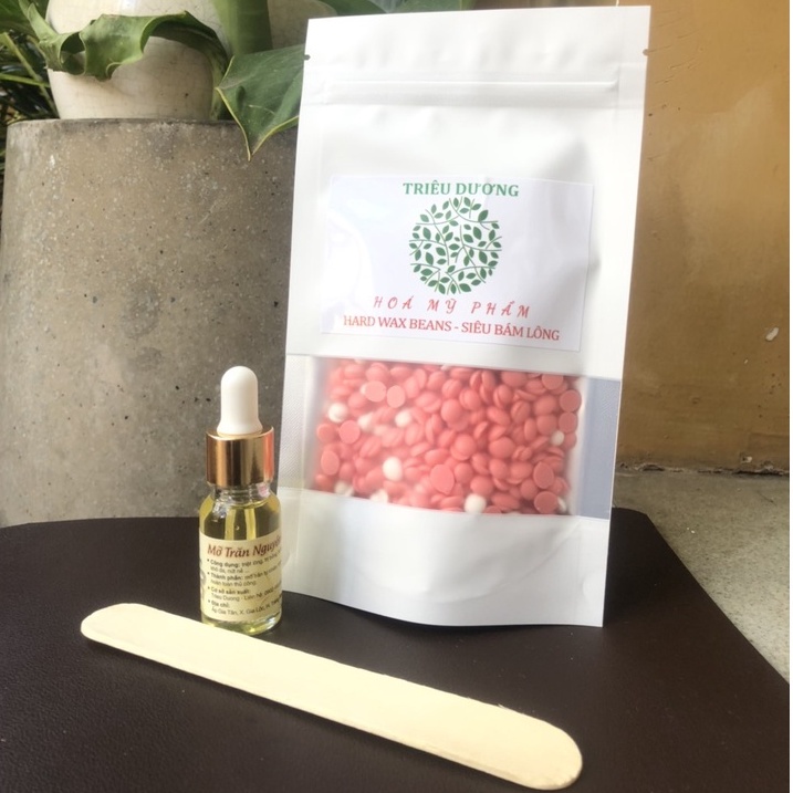 Sáp wax lông Triêu Dương 100gr +  Mỡ trăn nguyên chất 10ml