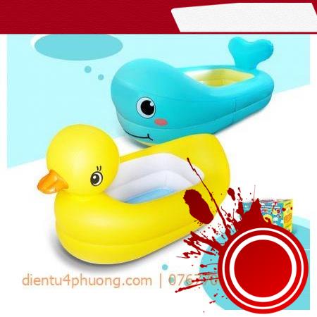 BỂ BƠI HÌNH CON VỊT VÀ CÁ HEO CHO BÉ