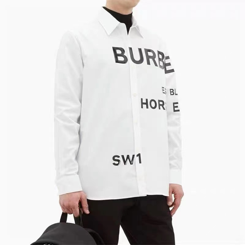 BURBERRY New fashion printed long-sleeved casual shirt v60#