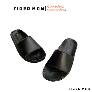 Dép da nam quai ngang - da bò cao cấp - da thật 100% - tiger man store