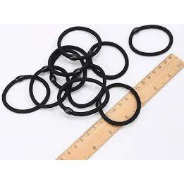 Combo 100 buộc tóc đen trơn giá sỉ