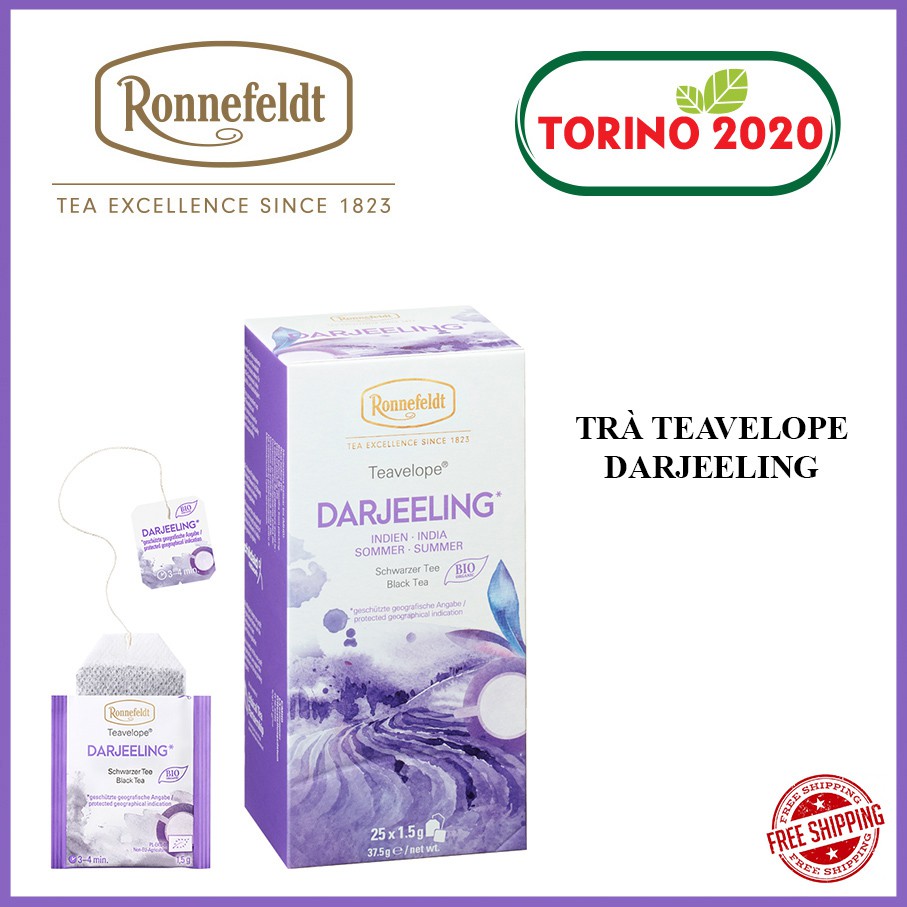 Trà Ronnefeldt tea ( Teavelope Darjeeling 1 hộp / 25 Sachets )