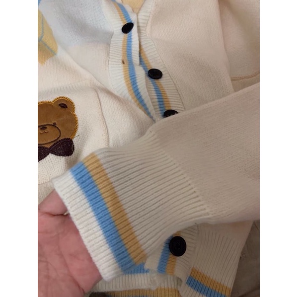 Áo Cardigan Vintage phong cách Hàn Quốc xinh xắn/Cardigan dáng rộng
