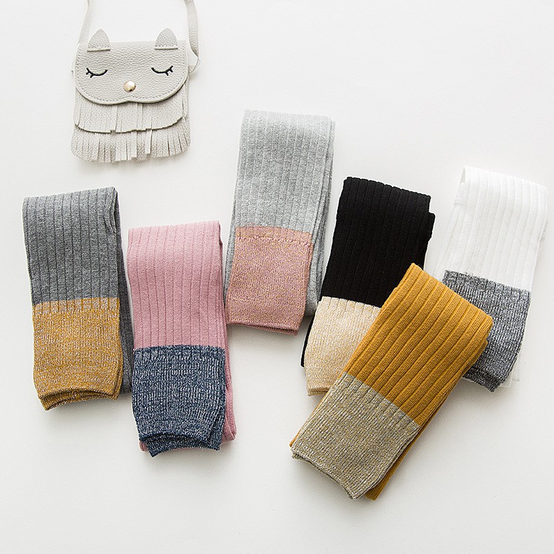 Quần tất len lụa bé gái 2 màu phong cách