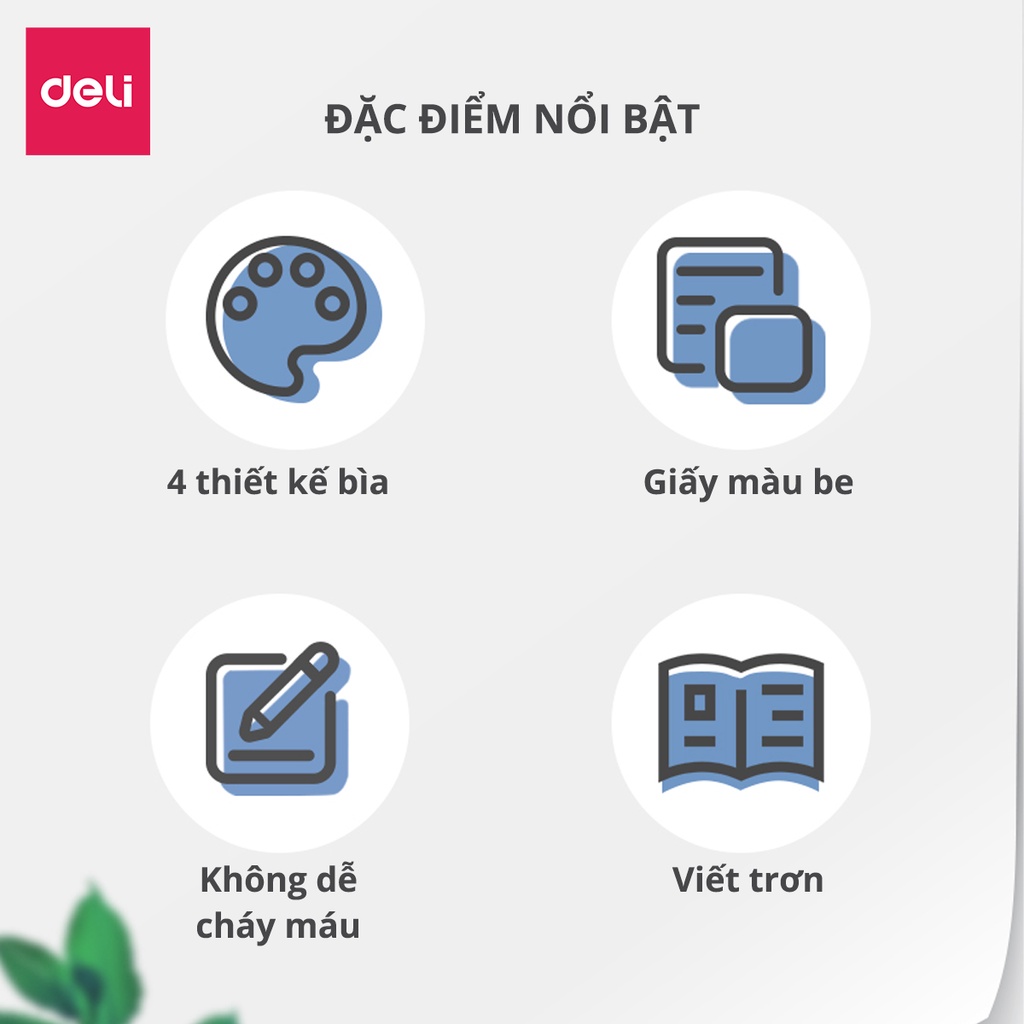 [Mã LIFEDELI1505 giảm 50K đơn 99K] Sổ tay ghi chép Deli dán gáy A5 hình ảnh phi hành gia 40 trang - Nhiều mẫu - WA540