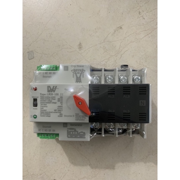 ATS Chuyển nguồn tự động không gián đoạn 4P 100A LW2R-100