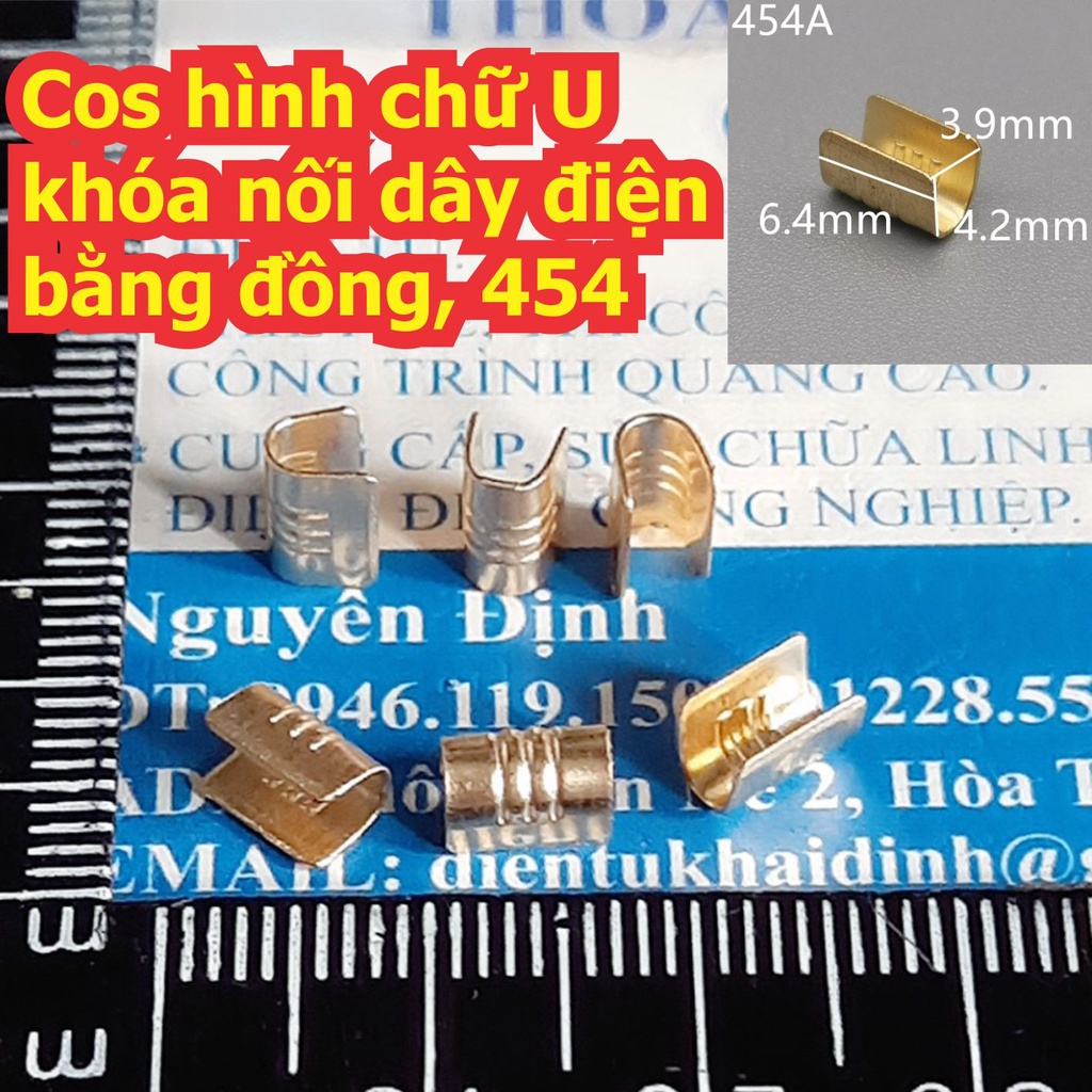 Gói Cos hình chữ U 454 khóa nối dây điện bằng đồng 454A 454B 454C 454D 454E 454T kde7763