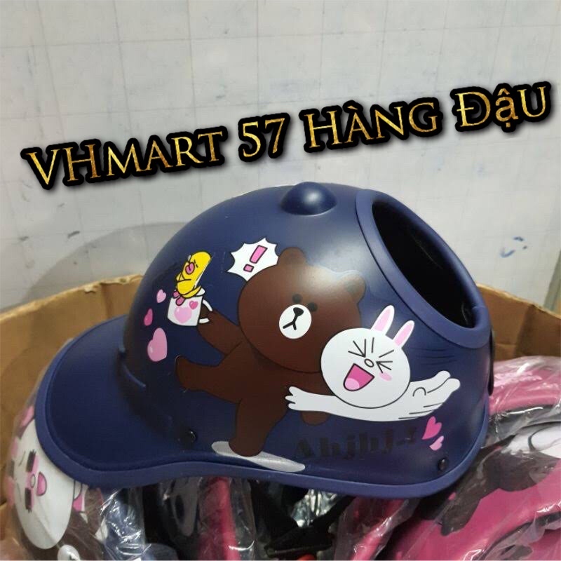 Mũ bảo hiểm thời trang khoét lỗ dành riêng cho phái nữ búi tóc,buộc tóc cao