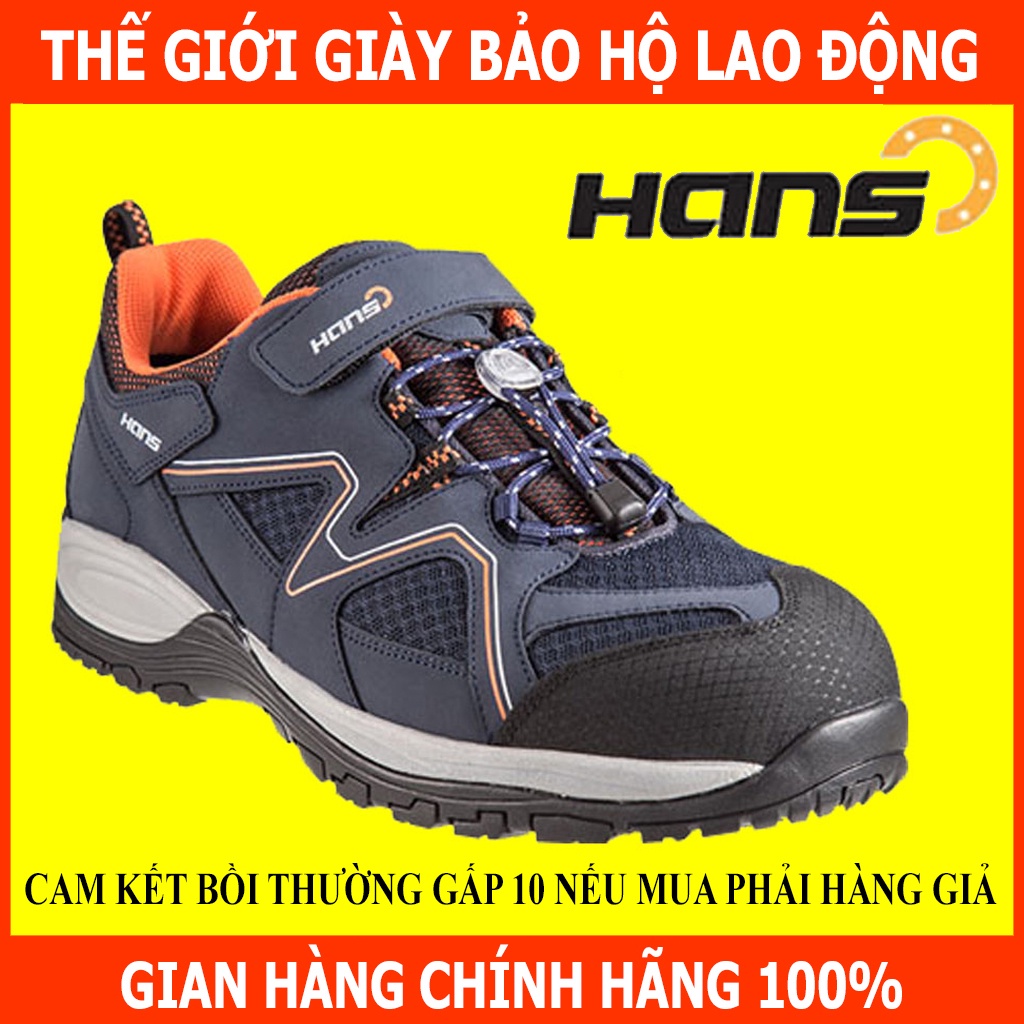 Giày Bảo Hộ Hans HS-77 Davinch4 Cách Điện, Siêu Nhẹ, Đế PU Chống Đâm Xuyên