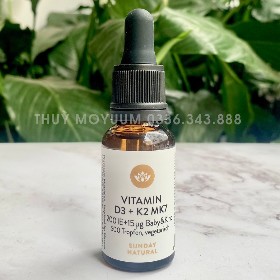 Vitamin D3K2 Đức D3 K2 Sunday Natural 20ml