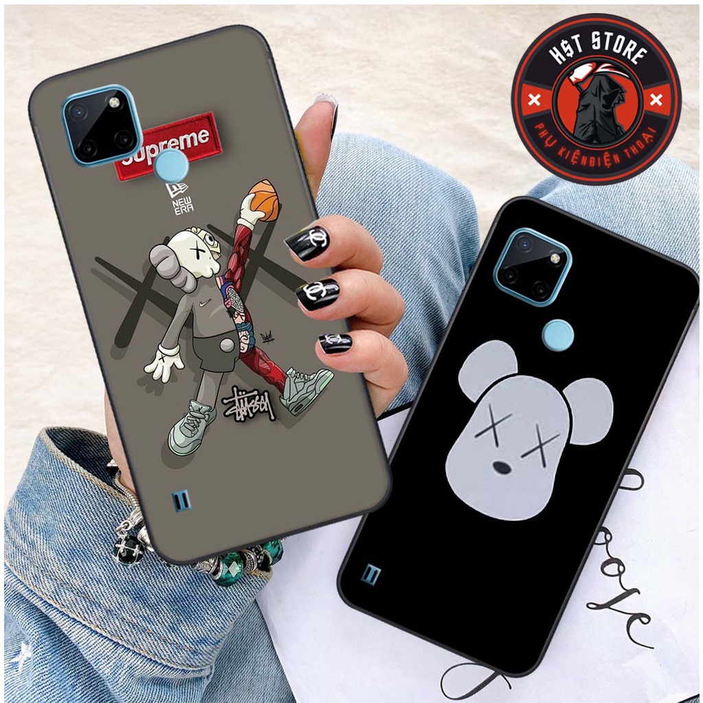 Ốp lưng Realme C21 / Realme C21Y / Realme C15 / Realme C25Y / Realme C12 - in hình gấu kawws broken mới nhất