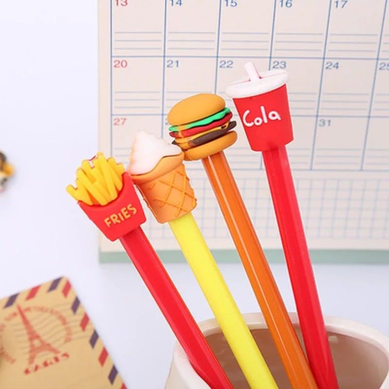 Bút bi mực nước 3D đẹp dễ thương độc đáo nhiều mẫu, nhiều màu Mực Tím Mực Xanh Mực Đen