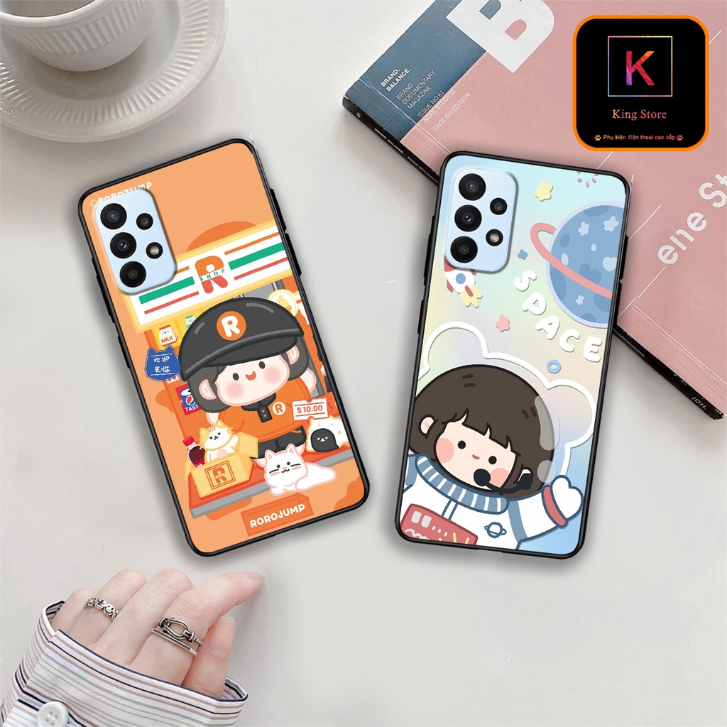 Ốp lưng Samsung A13 - Samsung A23 - Samsung A53 5G - Samsung A73 5G - Ốp Samsung in hình Ngân hà &amp; Roro Jump