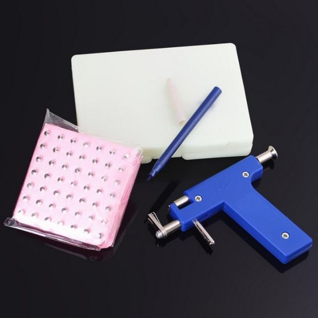 Súng bắn lỗ tai-dụng cụ bấm lỗ tai .tặng kèm 90 đạn tai