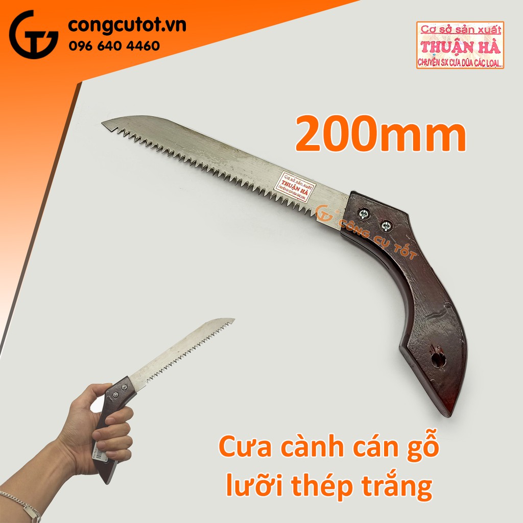 Cưa cành mini 20cm lưỡi thép không gỉ