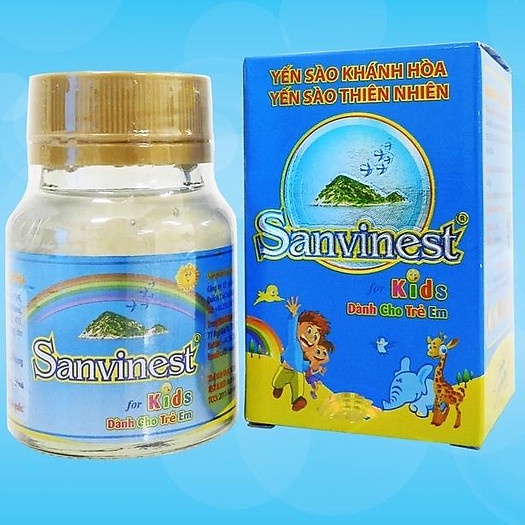 Nước Yến sào Khánh Hòa Sanest dành cho trẻ em đóng lọ 62ml