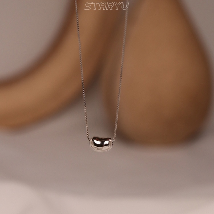 Vòng cổ Bạc 925 Đính Hạt Cườm Xinh Xắn Thời Trang Cho Nữ