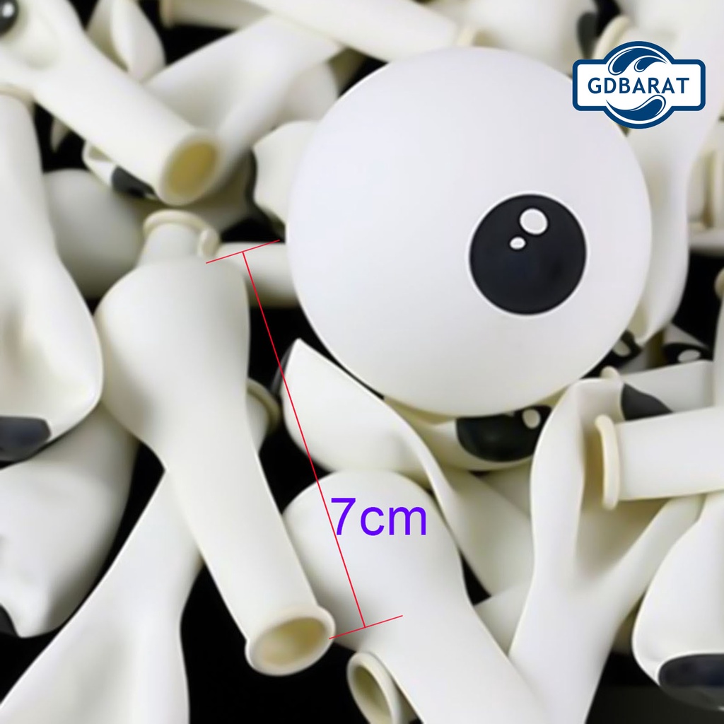 Set 100 bóng bay tròn màu trắng dày dặn có thể tái sử dụng dùng trang trí tiệc Halloween