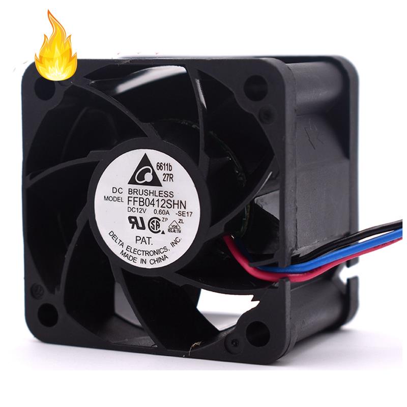 1 Quạt Tản Nhiệt Siêu Nhỏ Ffb0412 4028 4cm 12V 0.60A 40X40X28MM Cho Anminer AWP8 PSU