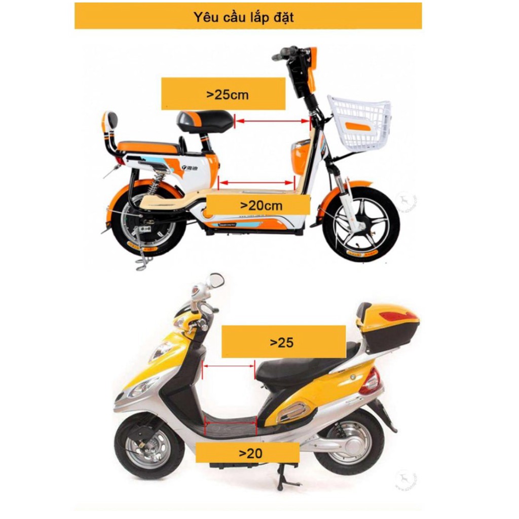 Ghế gấp phía trước xe máy