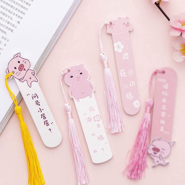 Thước Gỗ Hình Chú Heo Đáng Yêu Tiện Dụng