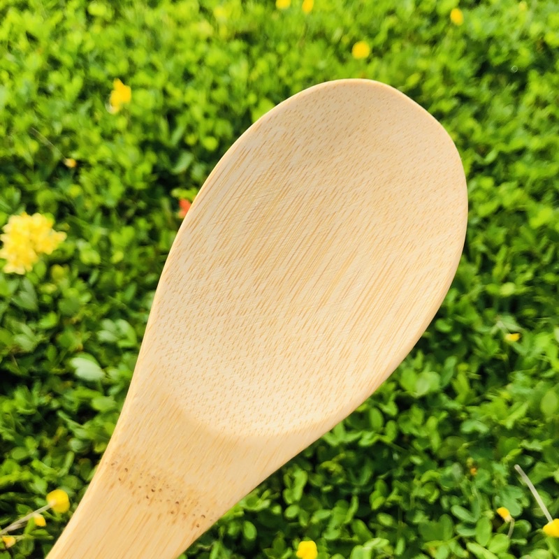 Vá  xới cơm Tre Đà Lạt Bamboo, muỗng xới cơm, muôi xới xơm bằng gỗ tre