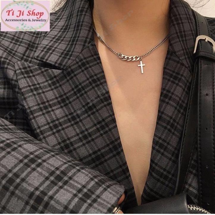 Vòng cổ mặt thánh giá phong cách hip hop cá tính