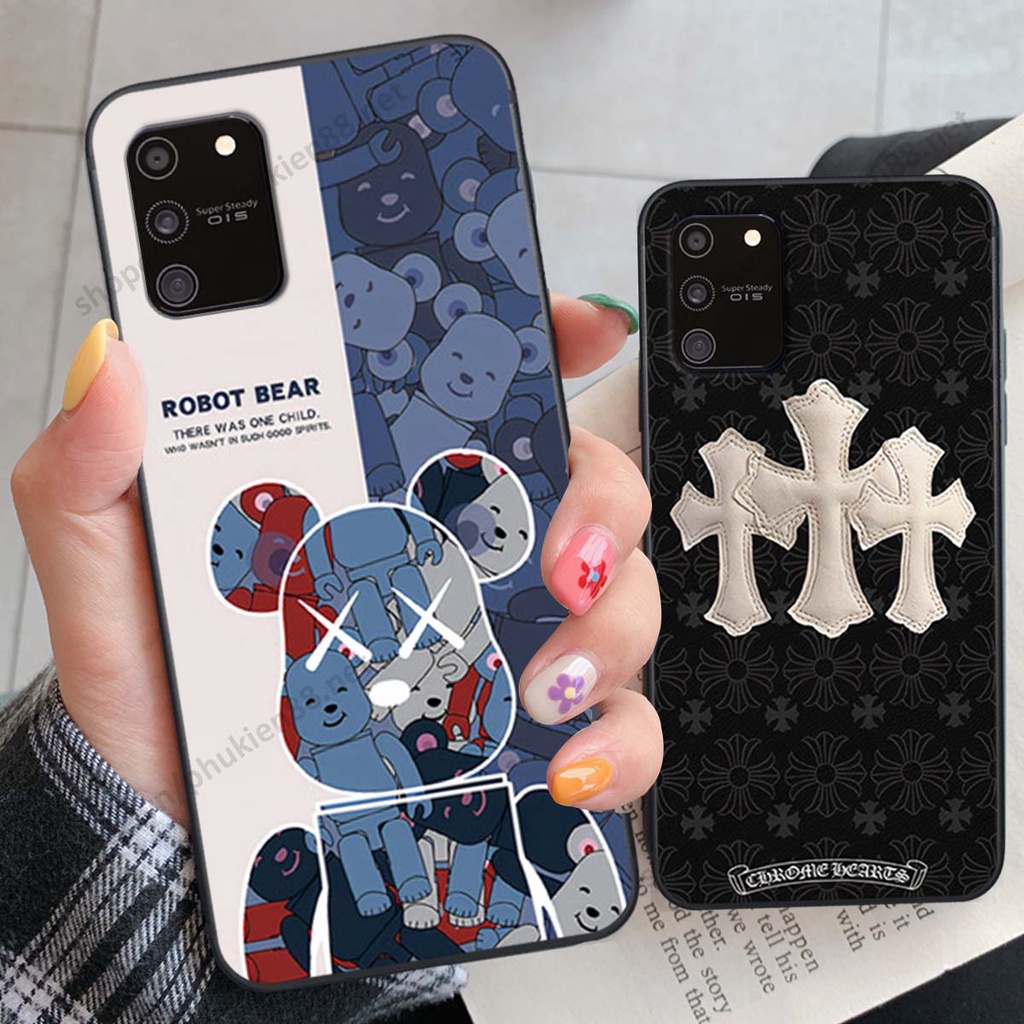 Ốp lưng Samsung S10 Lite hình Robot Bear, Kawsnc bảo vệ điện thoại