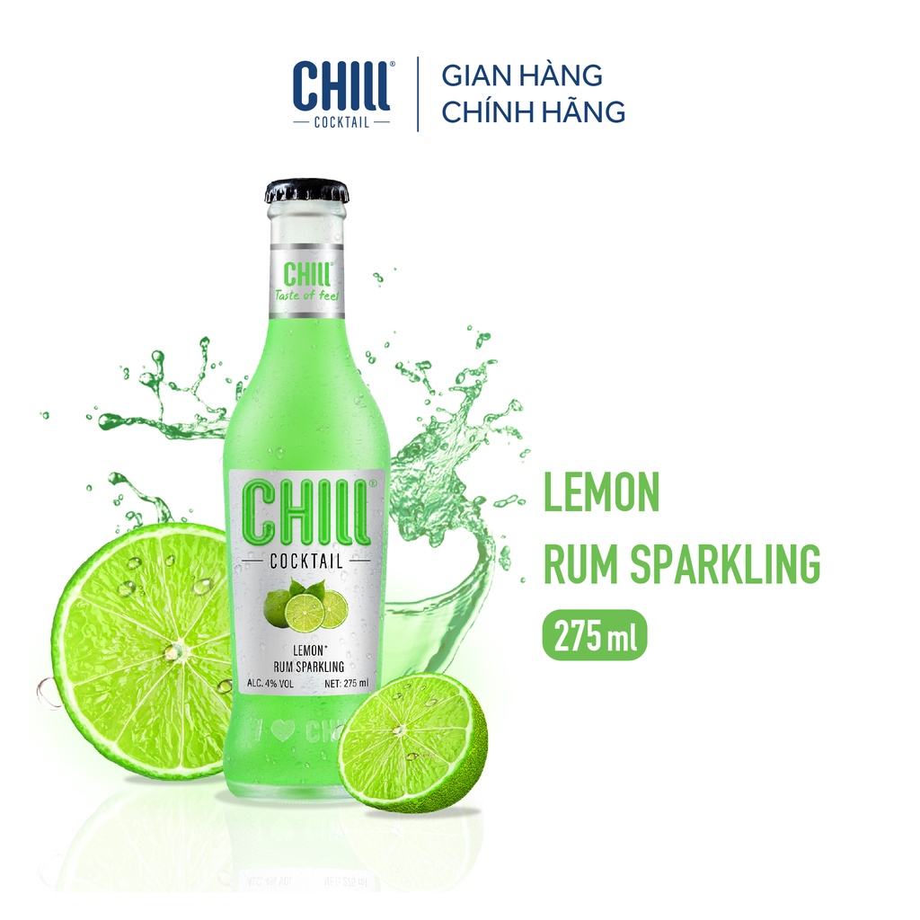 Thùng 6 chai Chill Cocktail Original mix vị 275ml/chai