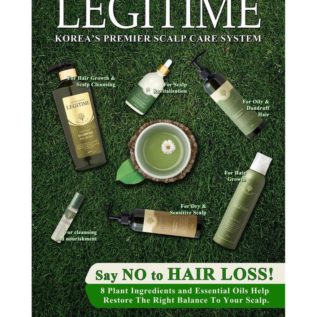 Dầu gội ngăn rụng tóc Legitime sạch gầu hết ngừa 520g (Dành cho Nam)