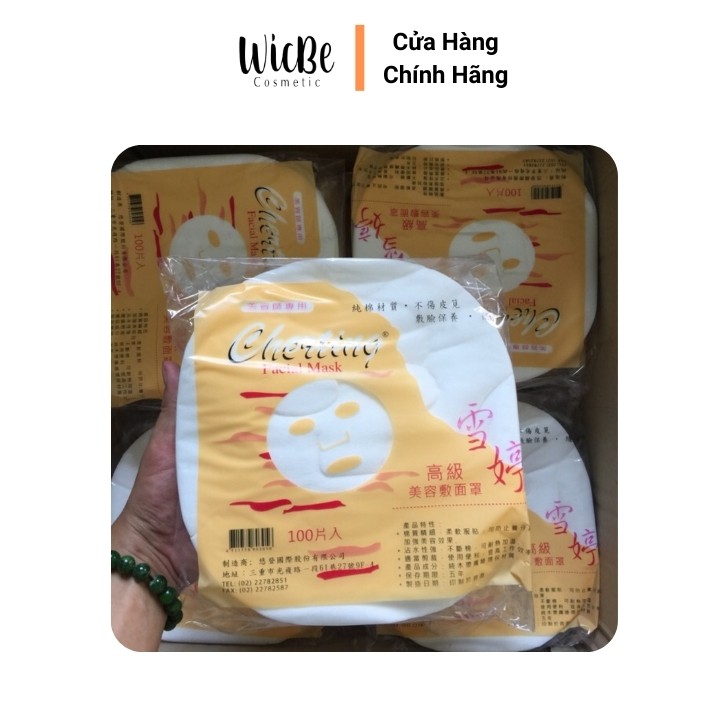 Giấy lột mụn đầu đen mụn cám 100 miếng Cherting - Mặt nạ giấy lột mụn Wicbe