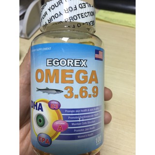 Dầu cá egorex omega 369 lọ 100 viên.