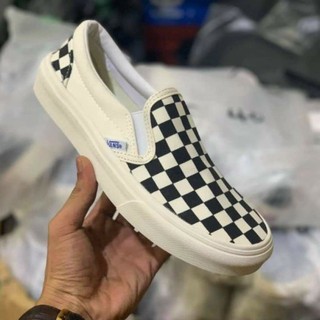 Giày Vans Caro, Giày Thể thao Van Lười Caro Slipon Basix Unisex mix đồ đường phố
