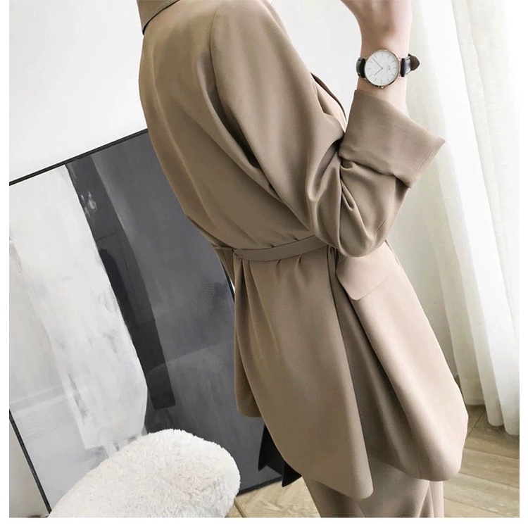 Set áo blazer công sở WANAWEAR set áo vest quần baggy sang chảnh (sẵn size S)