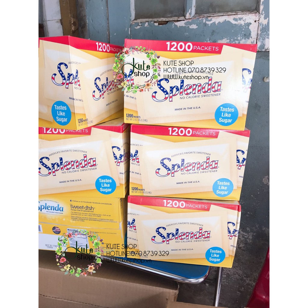 (DATE 2023) COMBO 100 gói đường ăn kiêng Splenda No Calories loại 1g | BigBuy360 - bigbuy360.vn
