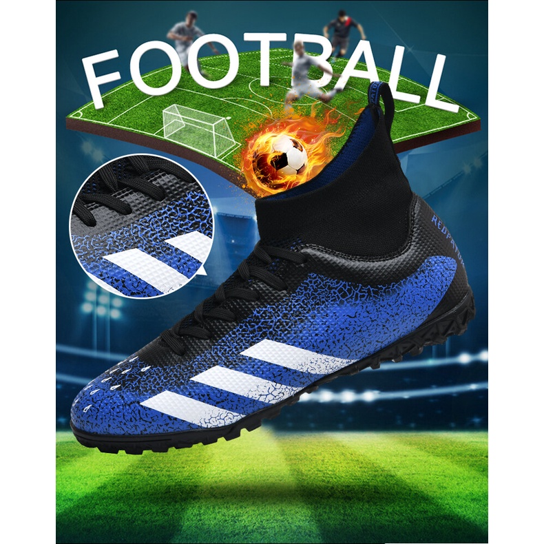 TF Giày bóng đá High Top Breaking Nails Các môn thể thao ngoài trời chuyên nghiệp Đào tạo thanh thiếu niên Kích thước người lớn: 35-45