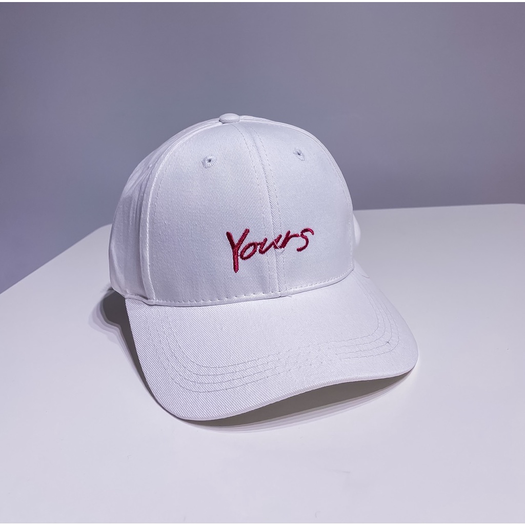 Nón Kết Nhung Kaki Cao Cấp Thêu Chữ Yours Phong Cách Ulzzang Form Unisex Nam Nữ 417