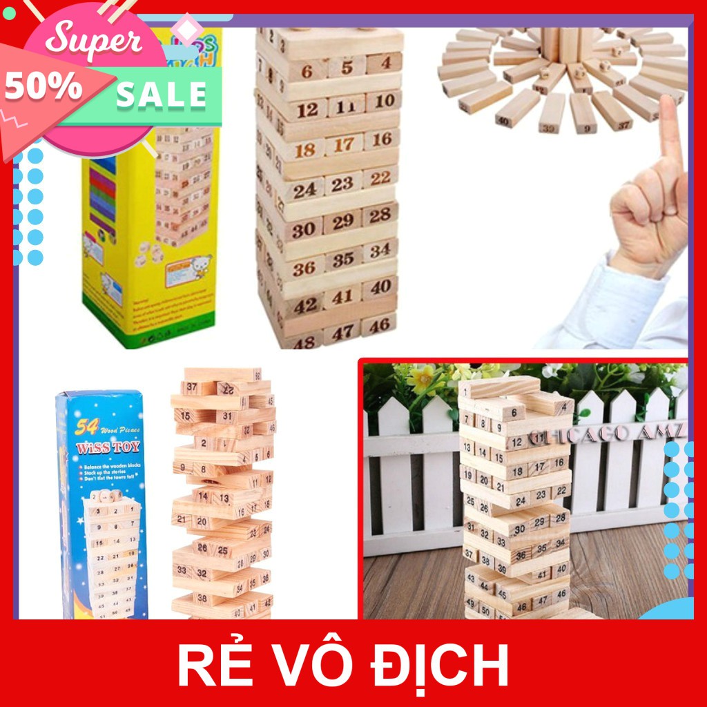 [FREESHIP] BỘ TRÒ CHƠI RÚT GỖ LỚN CHO BÉ VÀ MỌI NGƯỜI [HCM]