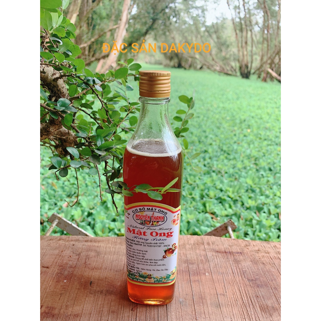 Mật ong rừng tràm Trà Sư  100% tự nhiên (Tịnh Biên, An Giang) 1 lít, thương hiệu đặc sản Dakydo, uống là ghiền.