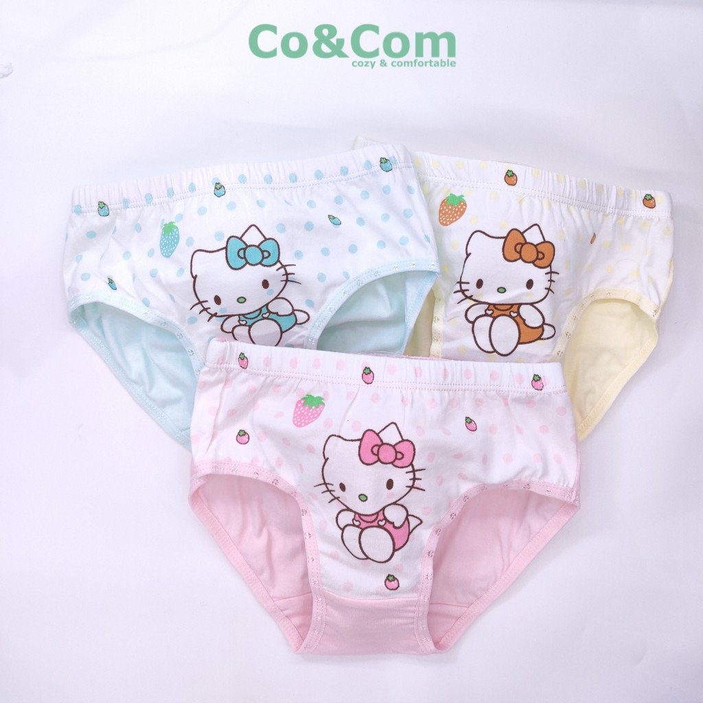 Set 2 Quần Lót Tam Giác, Quần Chip Bé Gái 9-22 Kg Co&amp;Com CV022 Nhiều Mẫu Màu Sắc Dễ Thương