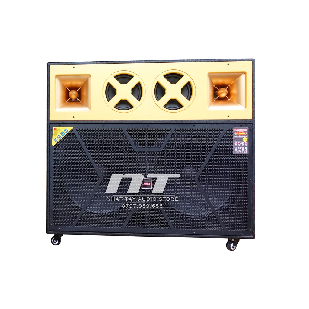 Loa kéo bass đôi 50 công suất lớn NT 8000 , Thùng loa tủ karaoke thiết kế bass 5 tấc đôi giá tốt nhất hiên nay
