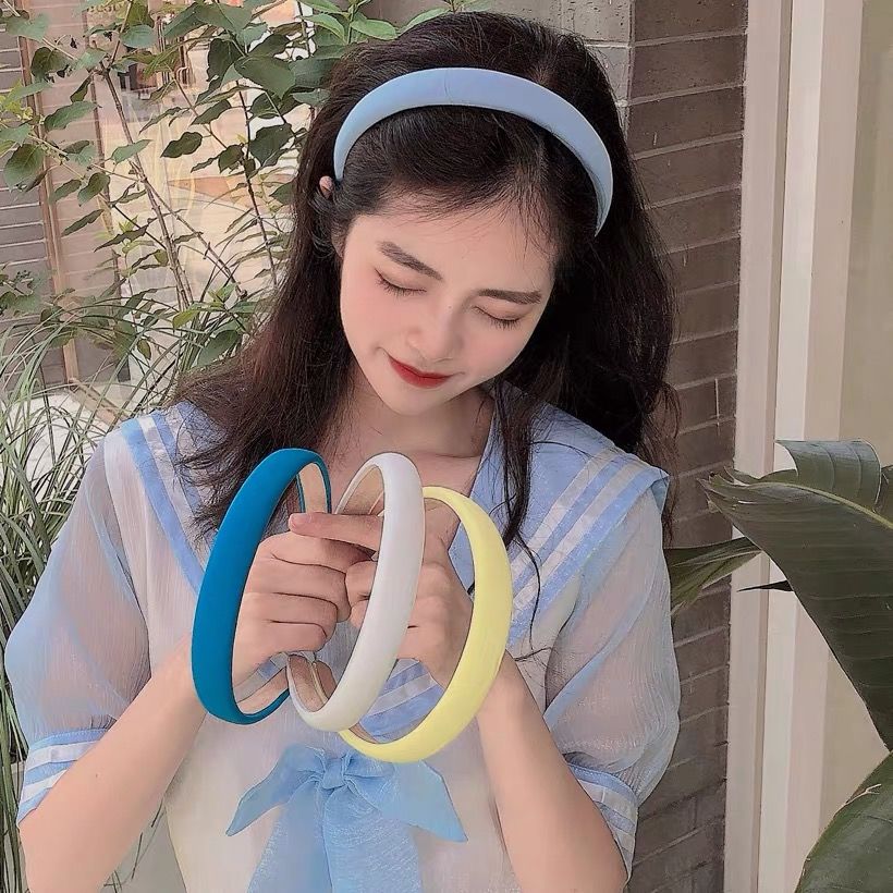 Hàn QuốcinsMới Headband Không Trượt Đơn Giản Màu Đỏ Tươi Headband Rửa Mặt Kẹp Tóc Rộng Vành Nữ Hàn Quốc