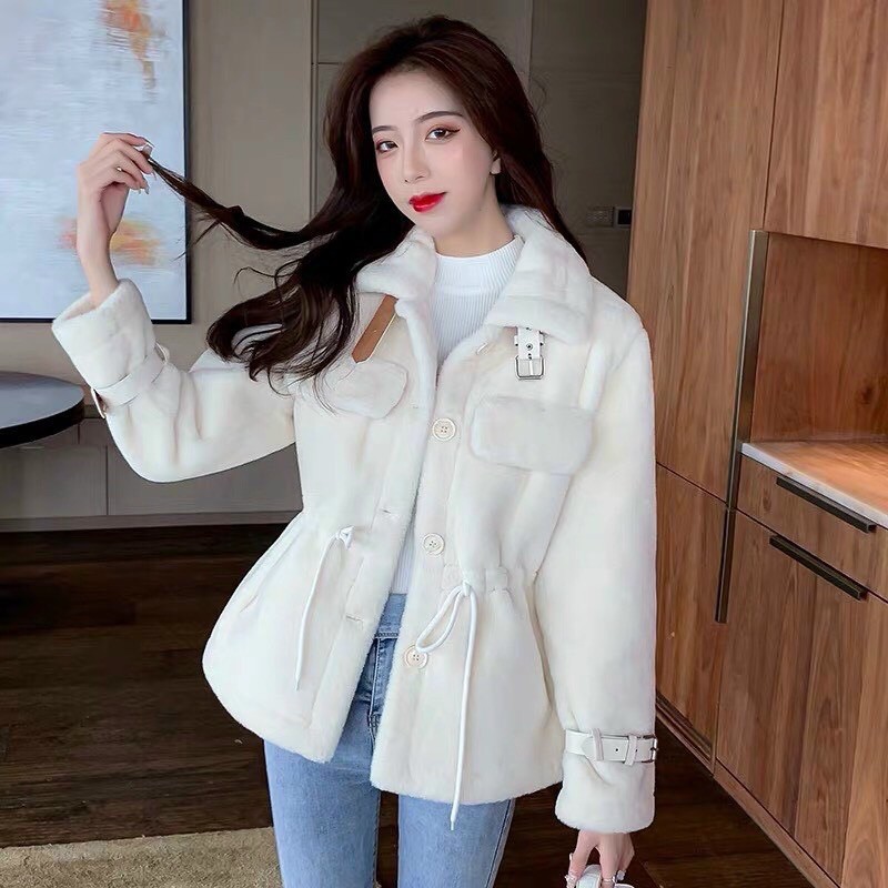 ÁO KHOÁC LÔNG RÚT EO