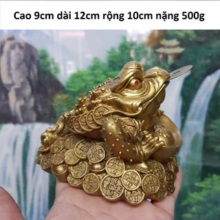 Tượng cóc 3 chân, thiềm thừ bằng đồng MS21b