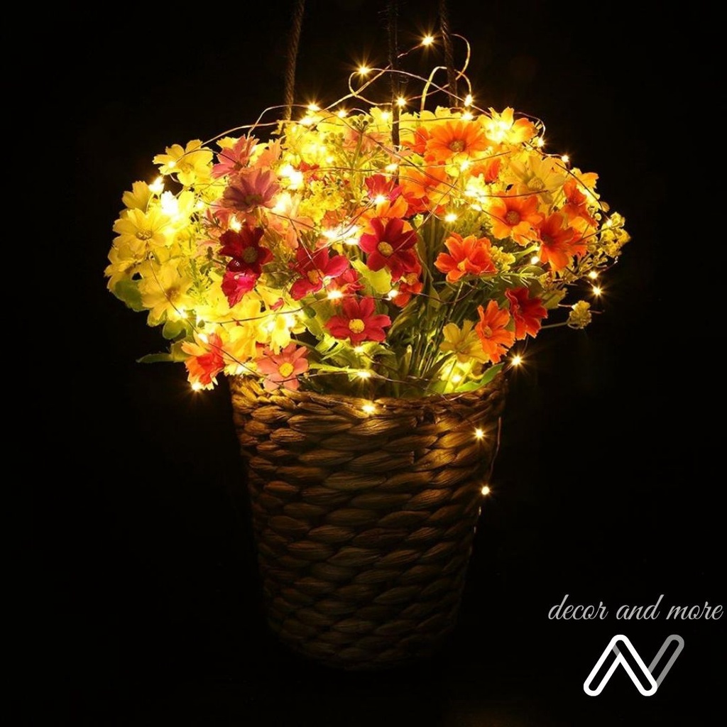 Dây đèn LED đom đóm AN DECOR fairylight, trang trí dài 1-2m