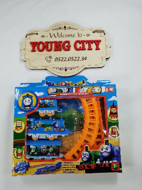 Hộp đồ chơi đường ray xe lửa tàu hỏa Thomas dùng pin Youngcityshop